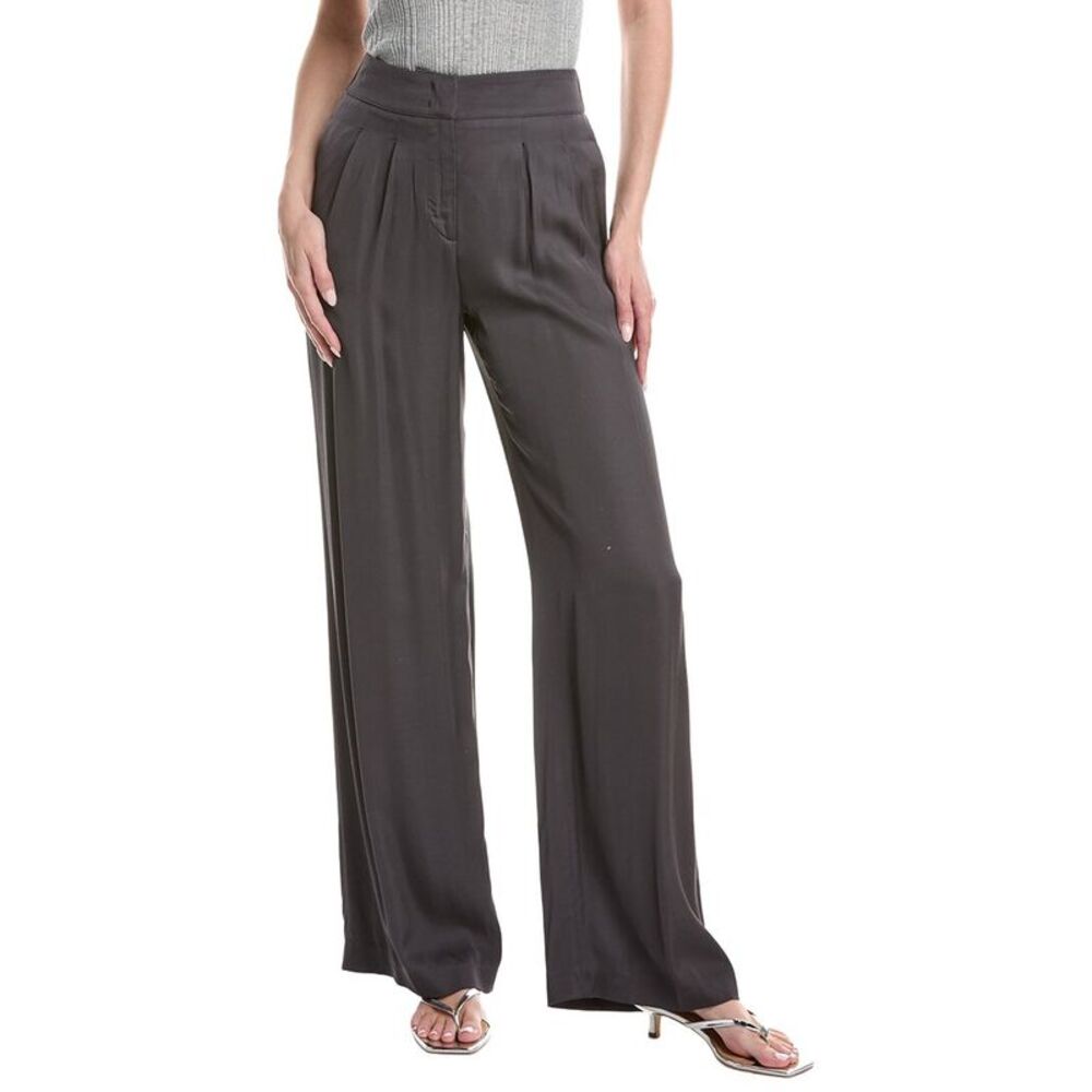 Peserico Womens  Wide Leg Pant, Black